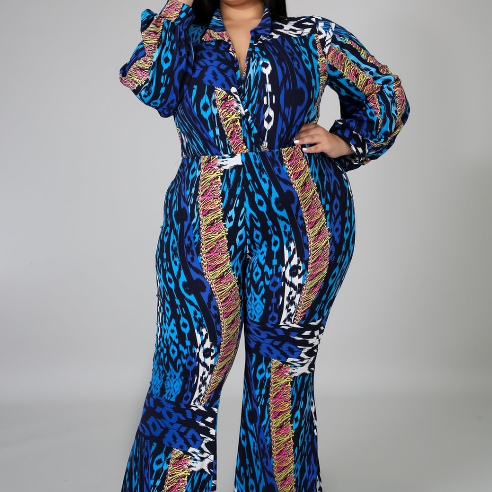 2 piece bodysuit with matching high waisted pant - Picture 4 of 4